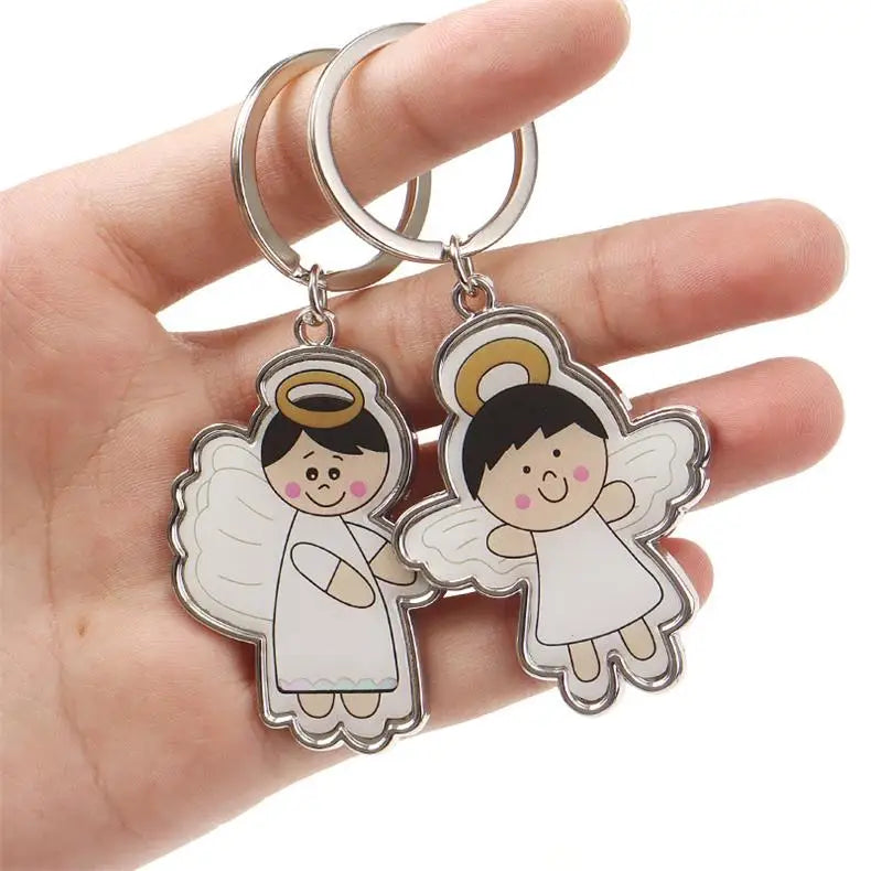 Wedding Supplies  Zinc Alloy Angel Key Pendant Lovely Creative Wedding Decoration Small Pendant Key Buckle Gift Box