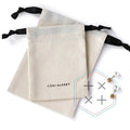 Customized White Drawstring Packaging for Jewelry Display Pouches and Gift Boxes Container
