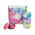 New Designs Starry Sky / Flowers Designs Round Empty Metal Tin Jars for Candle  Flower Tea  Candy  Christmas Gifts Package