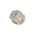 316 Stainless Steel High Pressure Compression Nut Set 1/8-Inch Caps 1/4-Inch OD Tube Without Ferrules Galvanized Finish