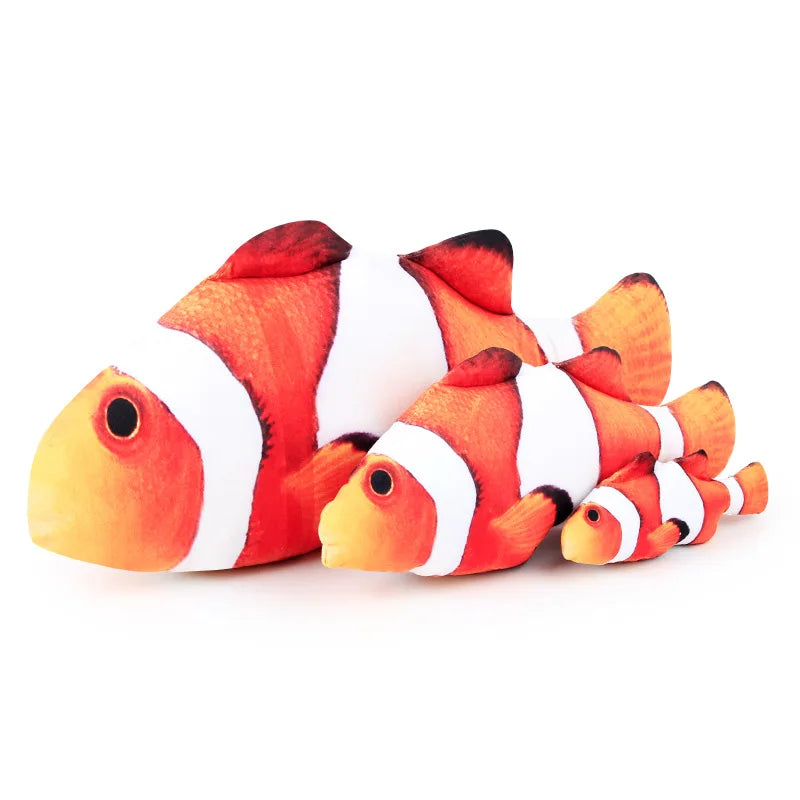Custom Wholesale High Quality Interactive Cotton Pet Fish Cat Play Chew Toy