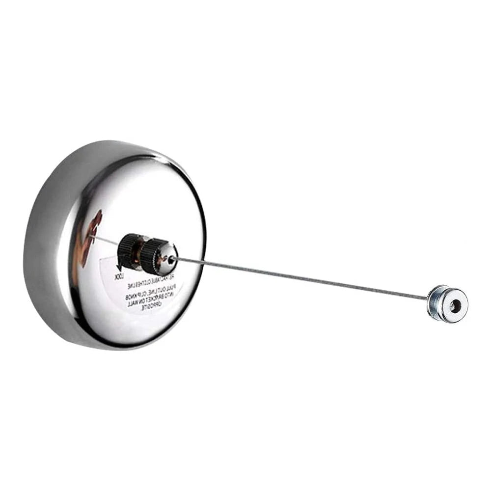 Retractable Clothesline SUS304 Stainless Steel Clothes Dryer with Adjustable Stainless Steel Rope String Heavy Duty 9.2 Feets