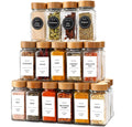 Home Bamboo Wooden Spice Bottle Jar Salt Pepper Shaker Set Private Label