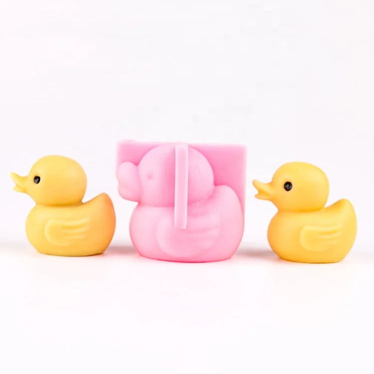 3D Easter Duck Cute Tiny Rubber Silicone Chocolate Mold Easter Duckie Mould for Candle Fondant Cake