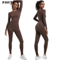 PASUXI Custom Athletic Active Wear Womens Sportswear Yoga Gym Fitness Seamless Leggings Workout Yoga Set