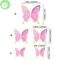 Acrylic Gold or Sliver butterfly to cake decorator Food or Other Party Ornamentation