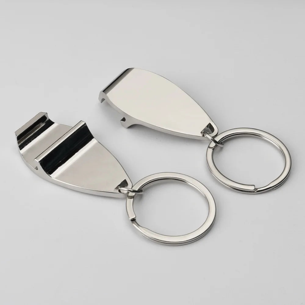 Easy to Use Beer Opener Keychain Metal Zinc Alloy Glass Beer Soda Bottle Openers Personalized with Logo