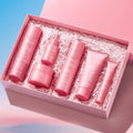 Custom Printed Eco-Friendly Rigid Cosmetic Packaging Boxes Sponge Magnetic Closure Handle for Skincare Serum-Factory Wholesale