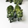 Diy Hand Carved Polished Green Jade Elephant Carving Crystals Healing Stones Elephant