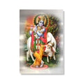 Modern Religious Hindu God Printing Indian Wall Art Large Decor Asian Krishna Painting on Metal