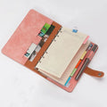 Wholesale Personalized Logo A6 Loose Leaf Filler Paper PU Leather Custom Budget Planner Binder Notebook Planificador Planners