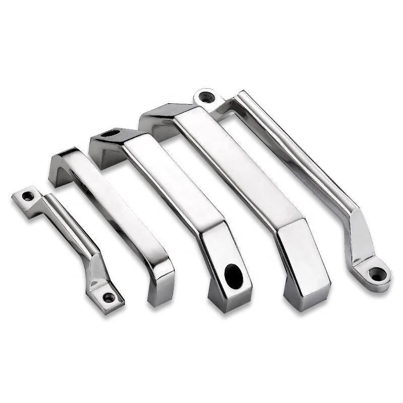 Heavy-Duty Stainless Steel Bow Door Handle Thickened Zinc Plated Kitchen Use AH Brand Carton Packing