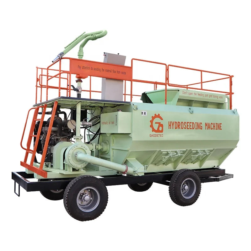 Movable Soil Spraying Machine Hydroseeding Machine for Planting Artificial Grass to Slope protection
