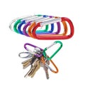 M4 M5 M6 M7 Aluminum Alloy Key Chain Black Hook Outdoor Carabiner Hook Spring Snap D Hooks