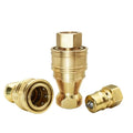 KFD Series 1/4" Quick Disconnect Brass Hydraulic Quick Connector for Carpet Wand Cleaning