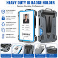 Men's New Aluminum Alloy Work Wallet with RFID Card Holder and Money Clip Air Tag Tracker Novelty Gift