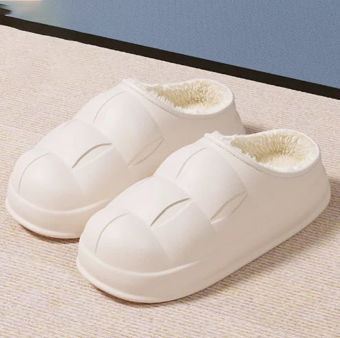 Myway New Cartoon Slippers Home Indoor Household Plush Cotton Slippers Women Shark Slipper