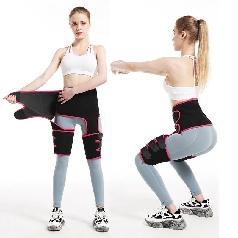 Bodybuilding Support Adjustable  Waist Strap Leg Strap Women's Hip Lift Belt Sweat Plastic Belt Sports Bodybuilding