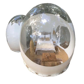 OEM 3-8M Diameter Custom PVC Bubble Inflatable Bubble House Outdoor Inflatable Tent Camping clear Bubble Tent