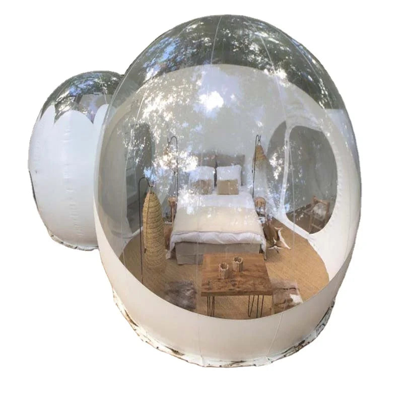 OEM 3-8M Diameter Custom PVC Bubble Inflatable Bubble House Outdoor Inflatable Tent Camping clear Bubble Tent