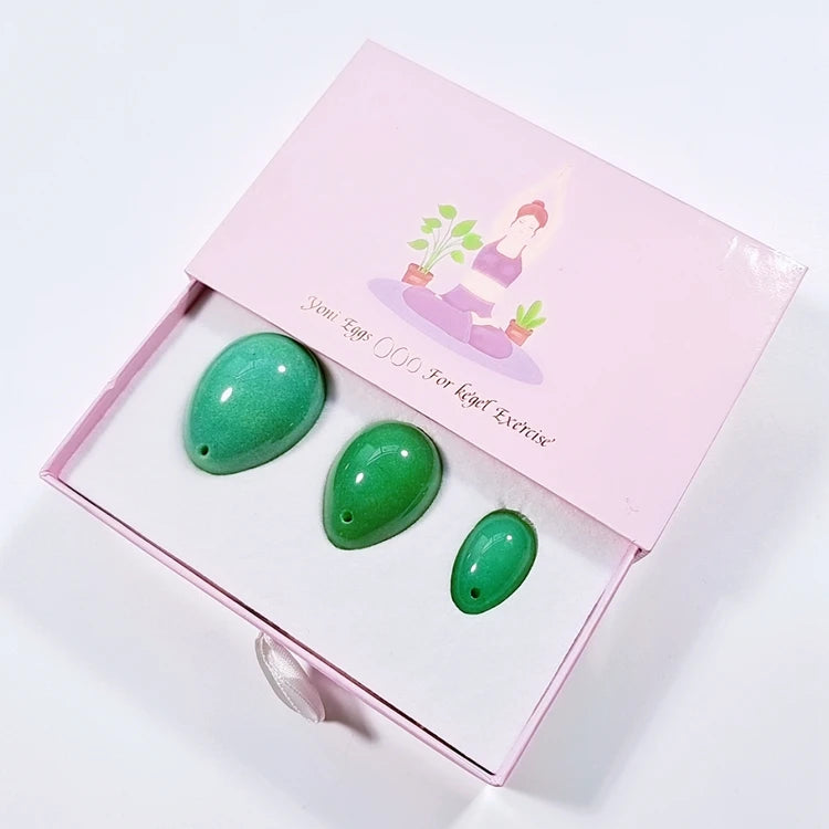 DIY Hot Selling the Collectibles Drilled Yoni Eggs Quartz Jade Egg for Fengshui Decoration Crystals Healing Stones Egg