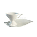 French Vintage Creative Ceramic Tangshan Bone Porcelain  Coffee Cup Hotel with  Saucer Afternoon Tea Mug