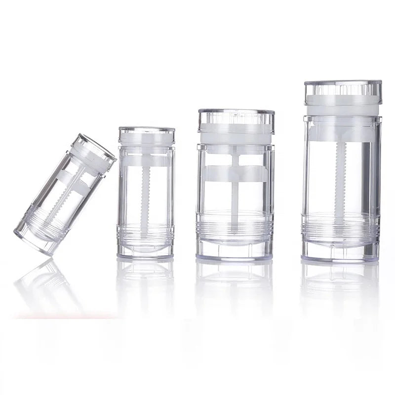15g 30g 50g 75g Plastic Deodorant Tube Empty White Black Clear Lotion Cosmetic Blusher Stick Tube Bottom Filling Container