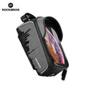 For Bicycle Upper Tube Front Mobile Phone Saddle Bag Waterproof Black 1L Mountain Bike Accessories
