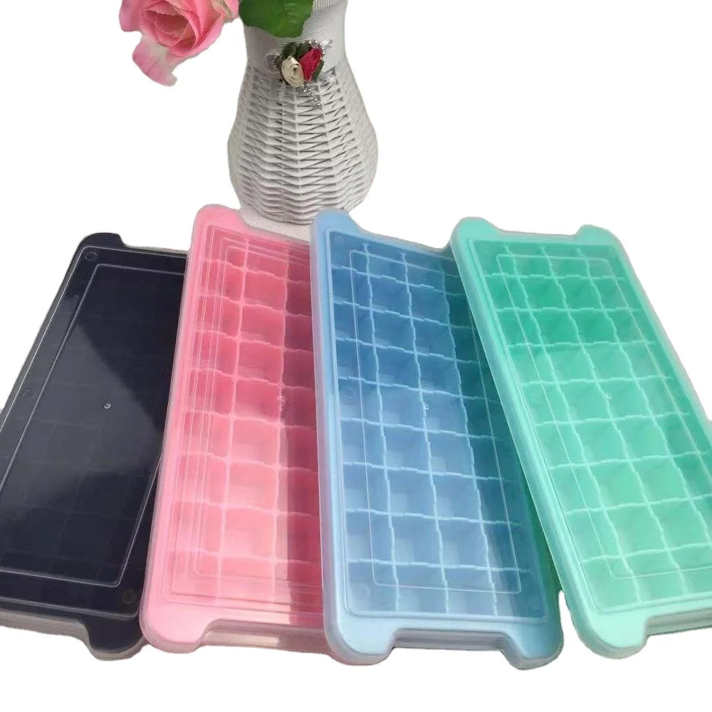 Silicone 36-Cavity Ice Cream Maker with Lids Food Grade Silicone Splash-Proof Removable Cover MegaBDM