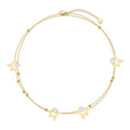18K Gold Plated Stainless Steel Jewelry Irregular Five-pointed Star Charm Accessories Necklaces P213277