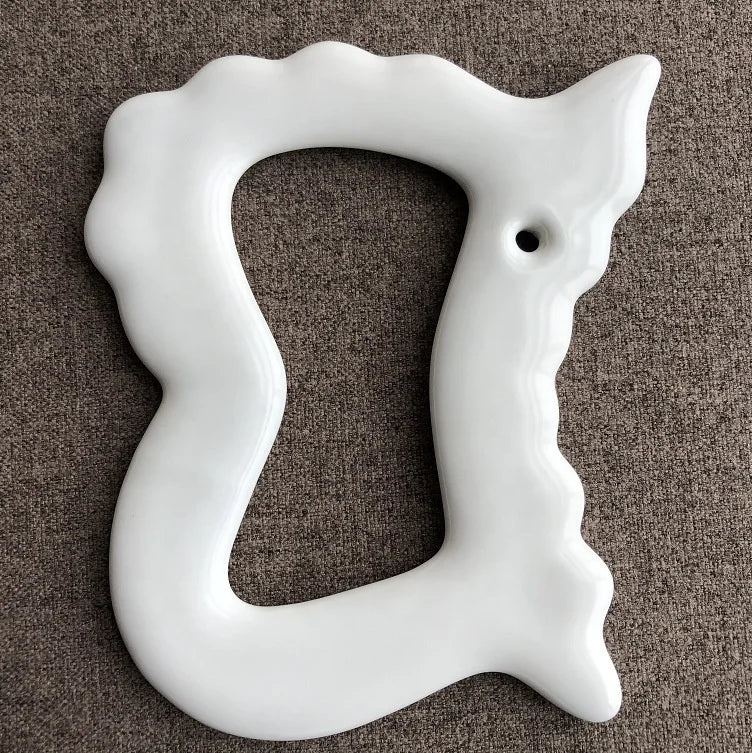 Best Price Korean Style Ceramic Gua Sha Massager with Customized Letter and Logo Fast Shipping Body Guasha Tool