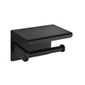 Wall Mounted Stainless Steel Toilet Paper & Paper Towel Holder No Drill Adhesive with Phone Shelf for Bathroom