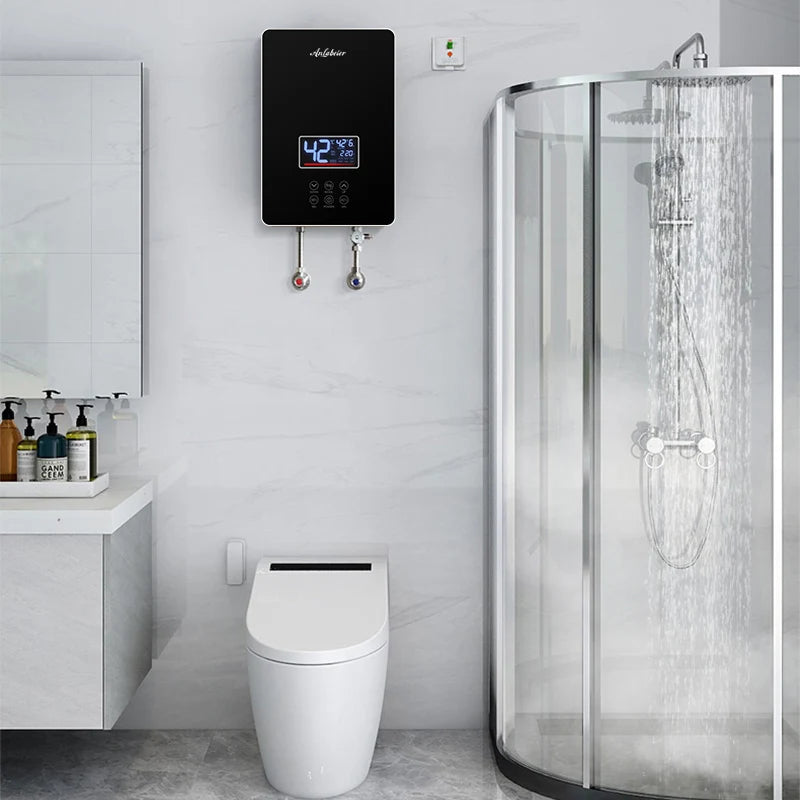 Touch Panel Fast Heating Unique Hot Instant Geyser Water Heaters Electric with Shower Head