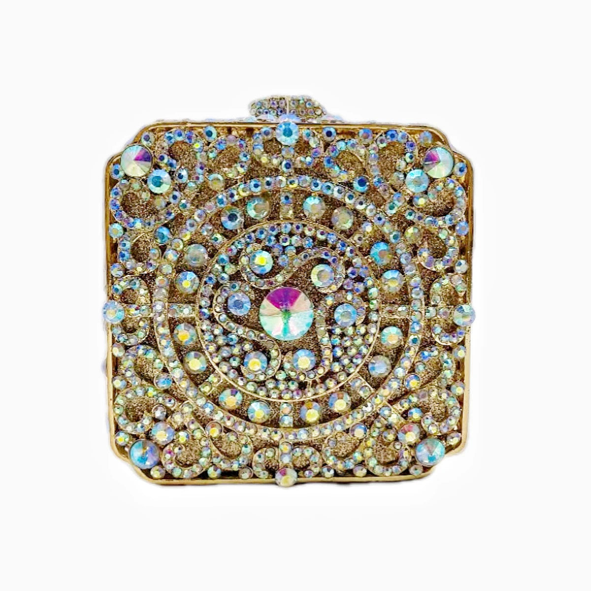 Factory Direct Sale Mother's Day Gift Eye of the Universe Diamond Rhinestone Square Women Evening Bag