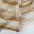 European Virgin Hair Super Double Drawn Invisible Hole Weft Extensions Machine Double Weft Human Hair with Holes