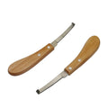 Wood Handle Stainless Steel Curved Hoof Knife Left Right Hand Livestock Hoof Trimming Cutter for Cattle Horse Goat Sheep Pig