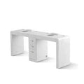 Modern Marble Top Double Nail Salon Beauty Salon Nail Tables for Workshop Use