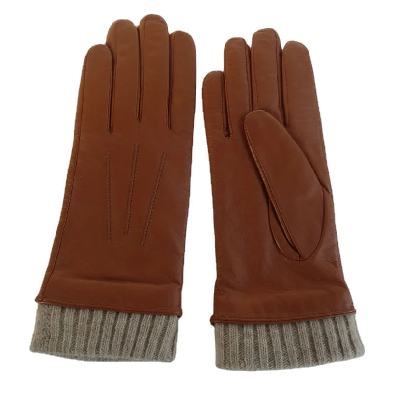 Sample Support Winter Leather Gloves Men Women Touch Screen Glove Cold Weather Warm Workout Running  Gloves