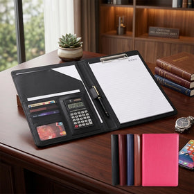 Wholesale Pofeis Customized Pu Leather Travel Multi-pocket A4 File Folder Case Document Bag