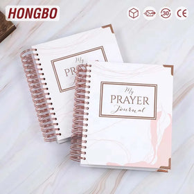 Printed A5 B5 A4 Spiral Prayer Bible Journal Notebook for Women with Colorful Inspirational Divider Pages for Christian