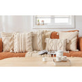 Innermor Square Tufted Cotton Sofa Seat Decorative Throw Pillow Cushion Covers for Home & Hotel Use All-Season