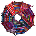 Wholesale Recyclable Reusable Bohemian Ethnic Style Cotton Linen Breathable Drawstring Jewellery Storage Pouches Christmas Gift