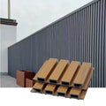 219*26 WPC Fluted Cladding Outdoor Wall Panels Waterproof 3D Decorative Boards Fireproof Anti-scratch for Backyard Garden Fence