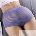 Sexy Mesh Lace Underwear High Waist Women's Fashion See-through Briefs Large Size