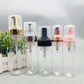 PET Plastic Cleanser Container 30ml 50ml 60ml 100ml 150ml 200ml White clear Silver Mousse Foaming Pump Bottle for Face Wash