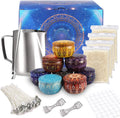 Wholesale China Supplier Glass Tin Jars Cotton Wick Scented Candle Luxury Diy Natural Soy Candle Wax Set for Candle Making Kit