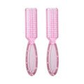 Cleaner Scrubbing Pedicure for Manicure Transparent Nail Brush Cleaning Brushes Plastic Handle Grip Multifunctional Brush