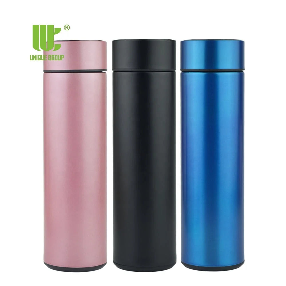 Vacuum Insulated Tea Infuser Smart Water Bottle in Bulk Temperature LED Display Stainless Steel Hot Sale 2025 450ml Mini CLASSIC