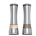 Stainless Steel Battery Operated Electric Salt Pepper Grinder Pepper Mill With LED Light