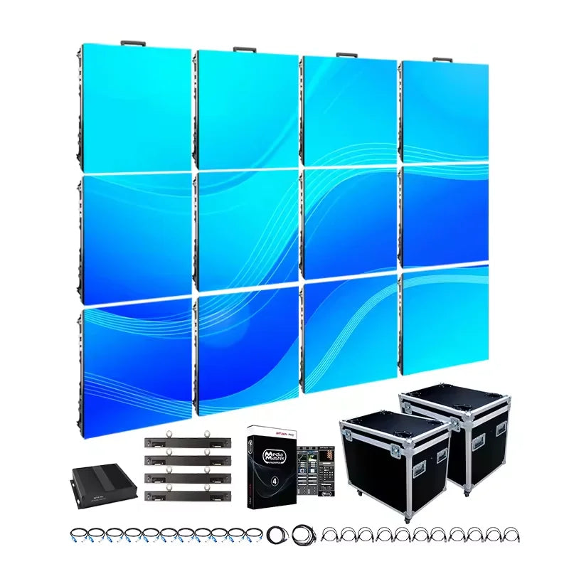 Ultra-light Quick-loading DJ Led Video Wall Pantalla De Backdrop LED Panel Price P3.91 4.81 Led Rental Display Screen